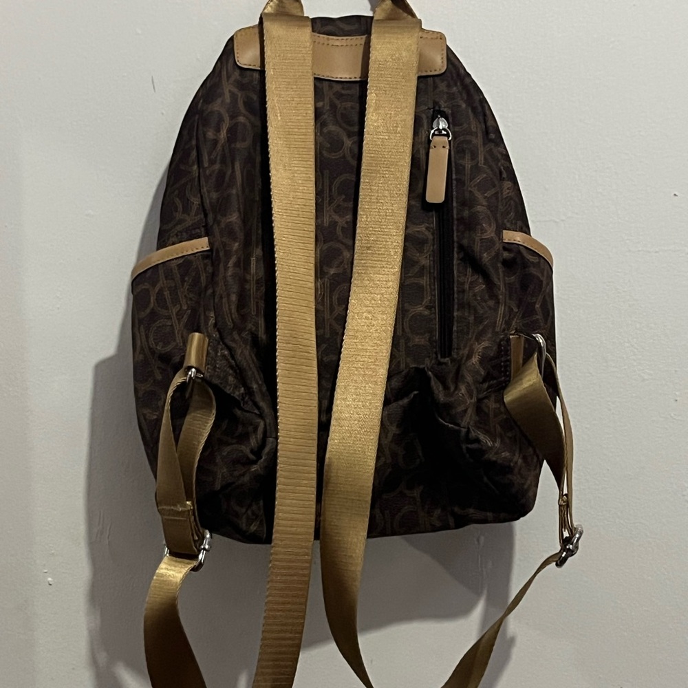 Calvin Klein Monogram Brown Backpack - image 4